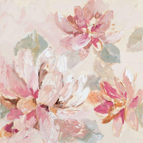 Blushing Spring I Gold Ornate Wood Framed Art Print with Double Matting by Loreth, Lanie