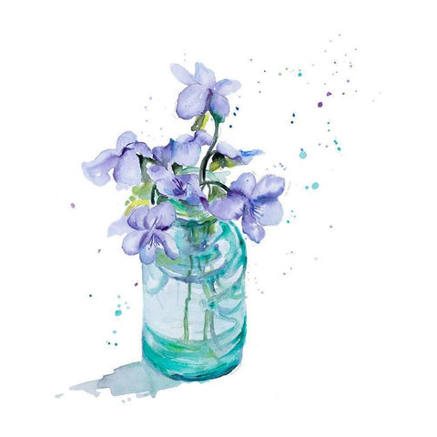 Fresh Little Flower II White Modern Wood Framed Art Print by Pinto, Patricia