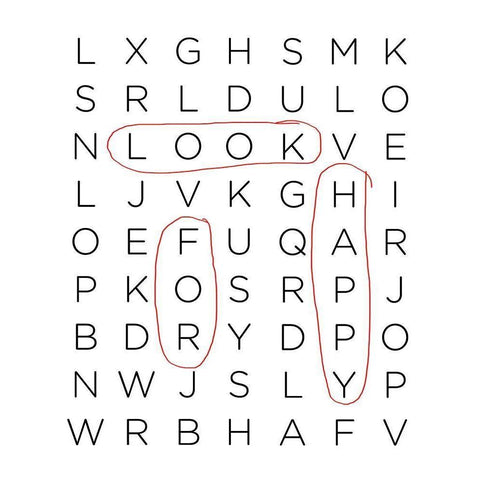 Crossword Puzzle I White Modern Wood Framed Art Print by Quach, Anna