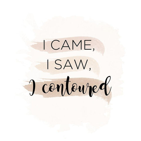 I Contoured White Modern Wood Framed Art Print by Quach, Anna