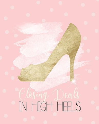 Closing Deals White Modern Wood Framed Art Print with Double Matting by Quach, Anna