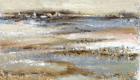 In the Distance White Modern Wood Framed Art Print with Double Matting by Pinto, Patricia