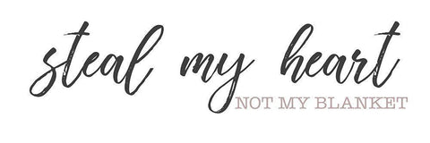 Still My Heart Not My Blanket Black Ornate Wood Framed Art Print with Double Matting by SD Graphics Studio