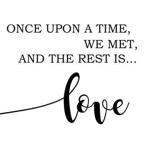 Once Upon A Time Black Modern Wood Framed Art Print by Quach, Anna