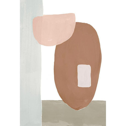 Spirit Shapes II White Modern Wood Framed Art Print by Bryant, Susan