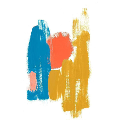 Colorful Mindful Art I Black Modern Wood Framed Art Print with Double Matting by Bryant, Susan