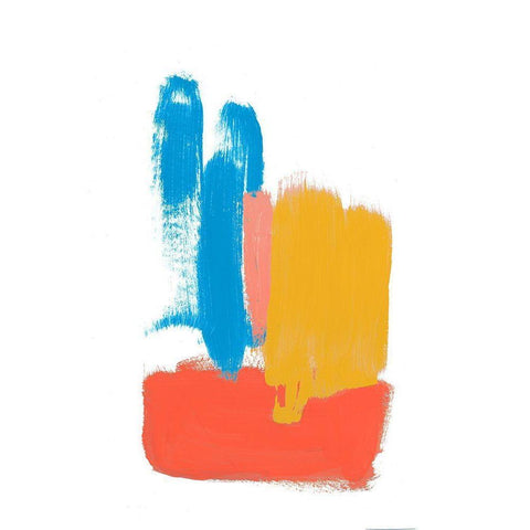 Colorful Mindful Art II Black Modern Wood Framed Art Print by Bryant, Susan