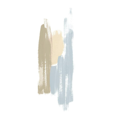Soft Abstract Panel I White Modern Wood Framed Art Print by Bryant, Susan