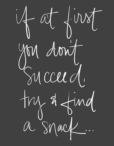 Find A Snack White Modern Wood Framed Art Print with Double Matting by SD Graphics Studio