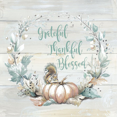 Fall Season Crown White Modern Wood Framed Art Print with Double Matting by Pinto, Patricia