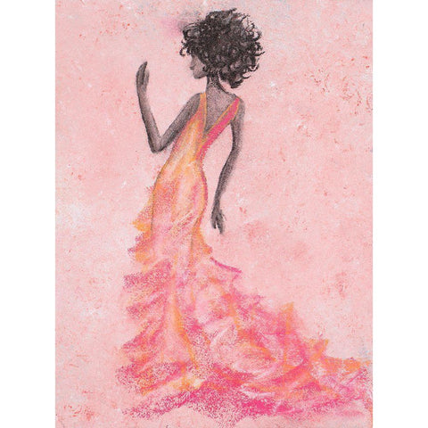 Xhose Woman in Pink Black Modern Wood Framed Art Print with Double Matting by Ritter, Gina