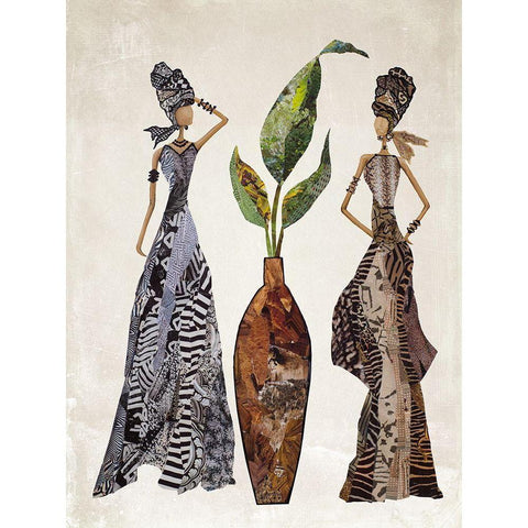 Strong Women Gold Ornate Wood Framed Art Print with Double Matting by Ritter, Gina