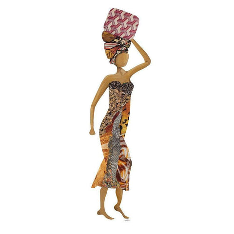 Xhose Woman of Pottery II Black Modern Wood Framed Art Print by Ritter, Gina