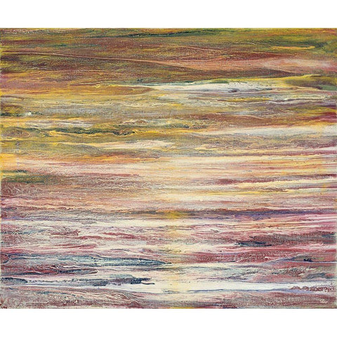 White Rapids at Sunset Black Modern Wood Framed Art Print with Double Matting by Gonzalez, Roberto