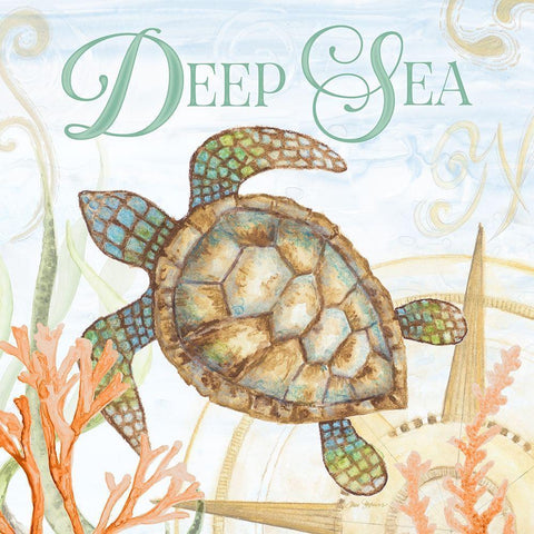 Deep Sea Black Modern Wood Framed Art Print with Double Matting by Gaynor, Janice
