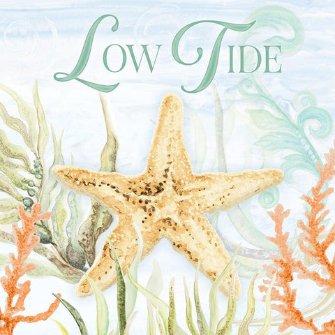 Low Tide Black Ornate Wood Framed Art Print with Double Matting by Gaynor, Janice