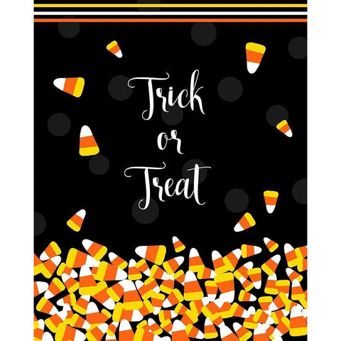Trick or Treat Gold Ornate Wood Framed Art Print with Double Matting by Quach, Anna