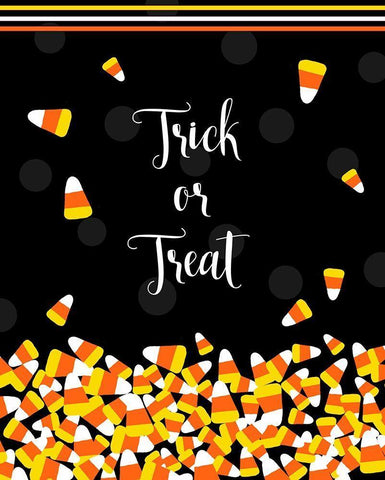 Trick or Treat White Modern Wood Framed Art Print with Double Matting by Quach, Anna