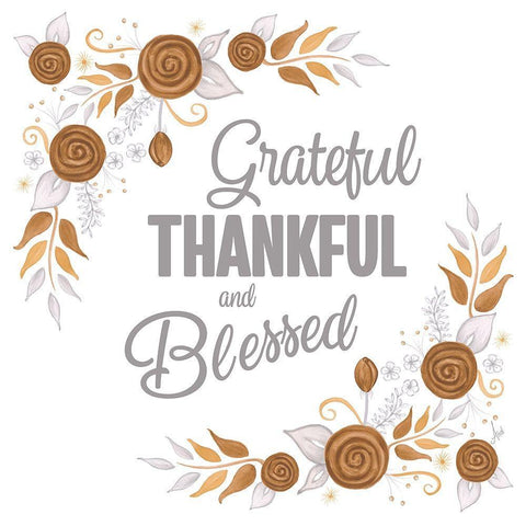 Harvest Floral I White Modern Wood Framed Art Print with Double Matting by Metz, Andi