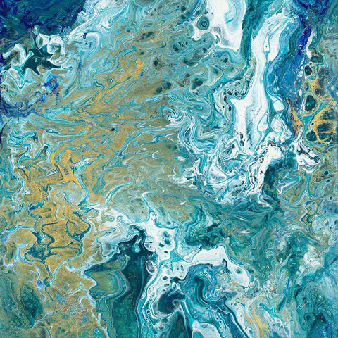 Earth Essence I White Modern Wood Framed Art Print by Hakimipour, Tiffany