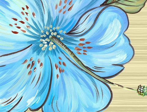 Vibrant Tropical Bloom White Modern Wood Framed Art Print with Double Matting by Del Sol, Ani