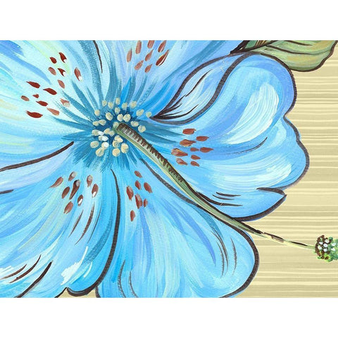 Vibrant Tropical Bloom White Modern Wood Framed Art Print by Del Sol, Ani