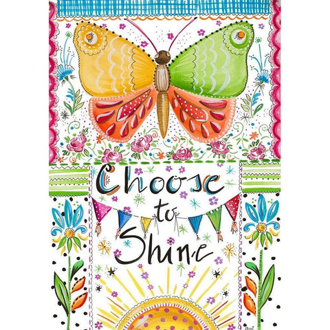 Choose to Shine Black Modern Wood Framed Art Print by Del Sol, Ani