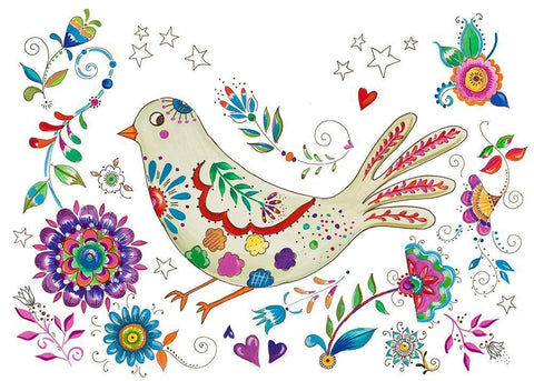 Living La Vida Loca White Modern Wood Framed Art Print with Double Matting by Del Sol, Ani