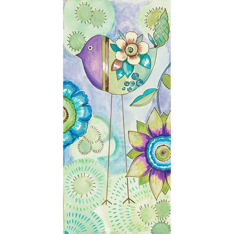 Stand Tall Bird III Black Modern Wood Framed Art Print by Del Sol, Ani