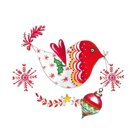 Christmas Dove II Black Modern Wood Framed Art Print by Del Sol, Ani
