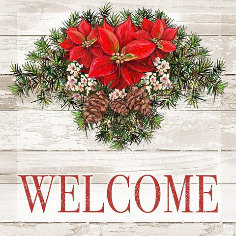 Joyeux Noel I White Modern Wood Framed Art Print by Diannart