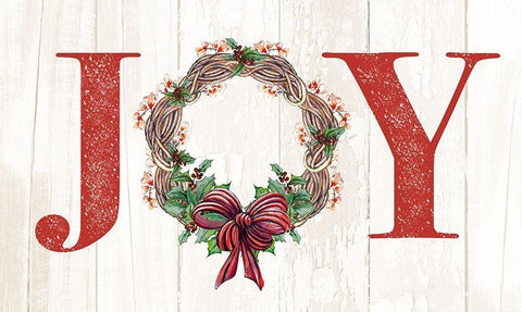 Joyeux Noel Wreath Black Ornate Wood Framed Art Print with Double Matting by Diannart