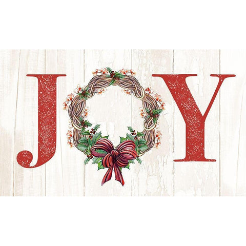 Joyeux Noel Wreath Black Modern Wood Framed Art Print by Diannart