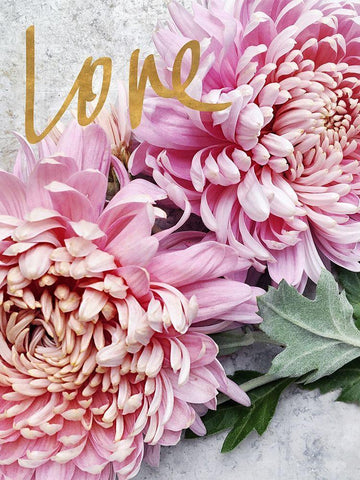 Love Black Ornate Wood Framed Art Print with Double Matting by Gardner, Sarah