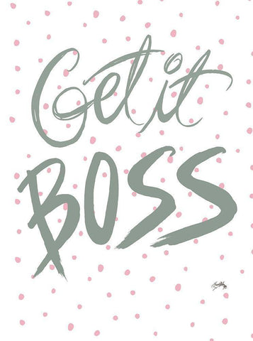 Boss Lady I Black Ornate Wood Framed Art Print with Double Matting by Medley, Elizabeth