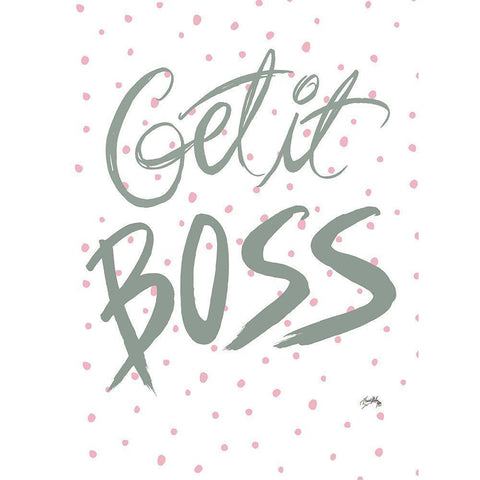 Boss Lady I Black Modern Wood Framed Art Print with Double Matting by Medley, Elizabeth