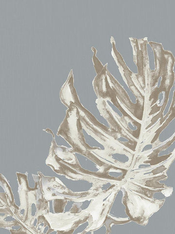 La Naturaleza on Gray I White Modern Wood Framed Art Print with Double Matting by Pinto, Patricia