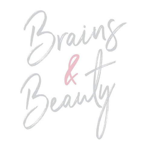 Brains And Beauty Gold Ornate Wood Framed Art Print with Double Matting by Medley, Elizabeth
