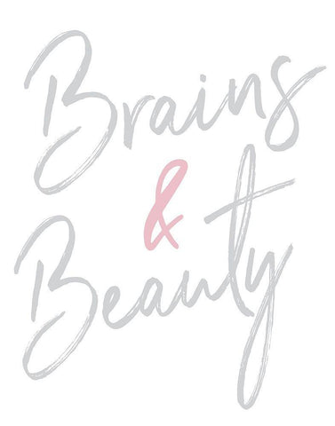Brains And Beauty Black Ornate Wood Framed Art Print with Double Matting by Medley, Elizabeth