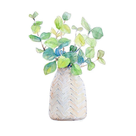 Plant in Decorative Pot III Gold Ornate Wood Framed Art Print with Double Matting by Loreth, Lanie