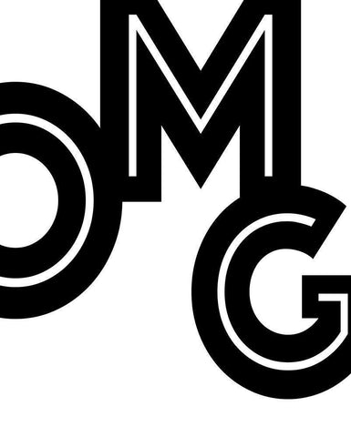 OMG White Modern Wood Framed Art Print with Double Matting by Quach, Anna