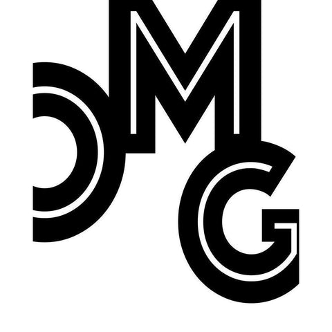 OMG White Modern Wood Framed Art Print by Quach, Anna