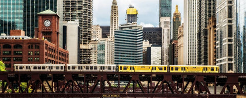 Train Rail Black Ornate Wood Framed Art Print with Double Matting by Bill Carson Photography