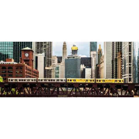 Train Rail Black Modern Wood Framed Art Print by Bill Carson Photography