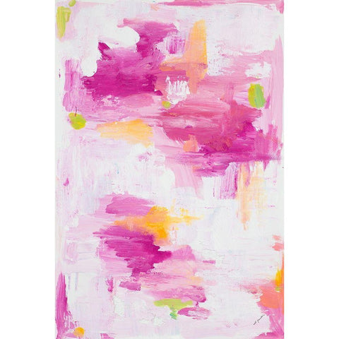 Urban Blush I Black Modern Wood Framed Art Print with Double Matting by Hewitt, L.