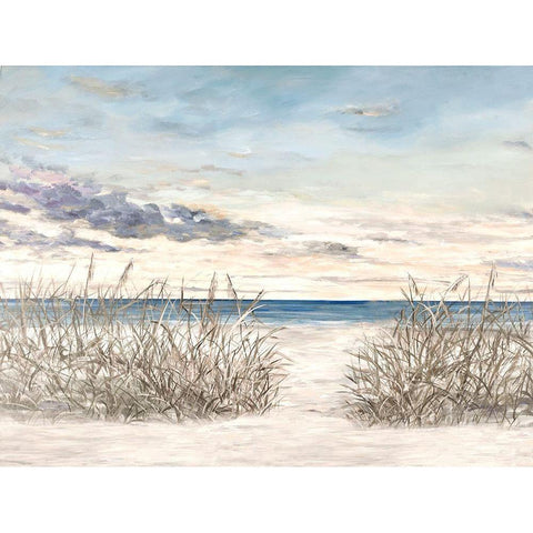 Windy Beaches Gold Ornate Wood Framed Art Print with Double Matting by DeRice, Julie