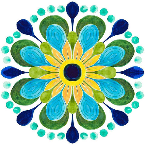 Italian Citrus Tile I Black Modern Wood Framed Art Print by Pinto, Patricia