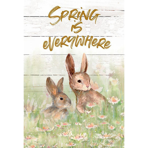 Spring Is Everywhere Black Modern Wood Framed Art Print with Double Matting by Diannart