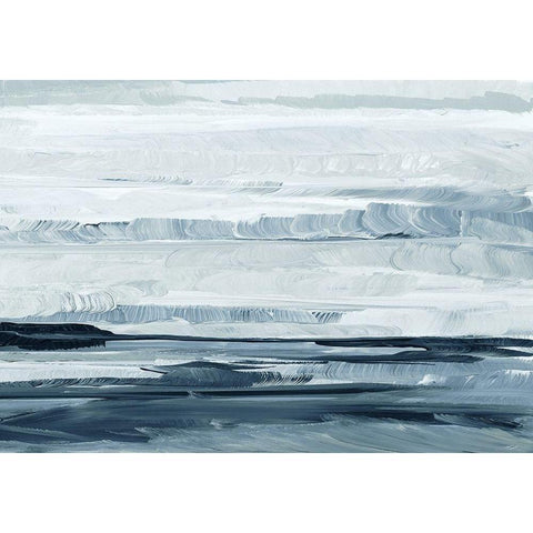 Freedom of the Sea I White Modern Wood Framed Art Print by Loreth, Lanie