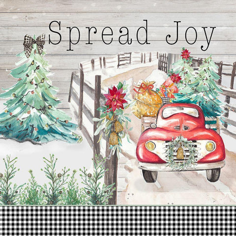 Believe in Holiday Magic III White Modern Wood Framed Art Print by Pinto, Patricia